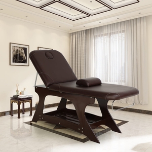 Mesa de tratamiento de masaje de spa de madera Cama de depilación con cera - Kangmei
