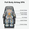 El mejor sillón reclinable de calor eléctrico de cuerpo completo de lujo para el hogar estiramiento tailandés 3D Robot Hand SL Track Zero Gravity Shiatsu 4D silla de masaje