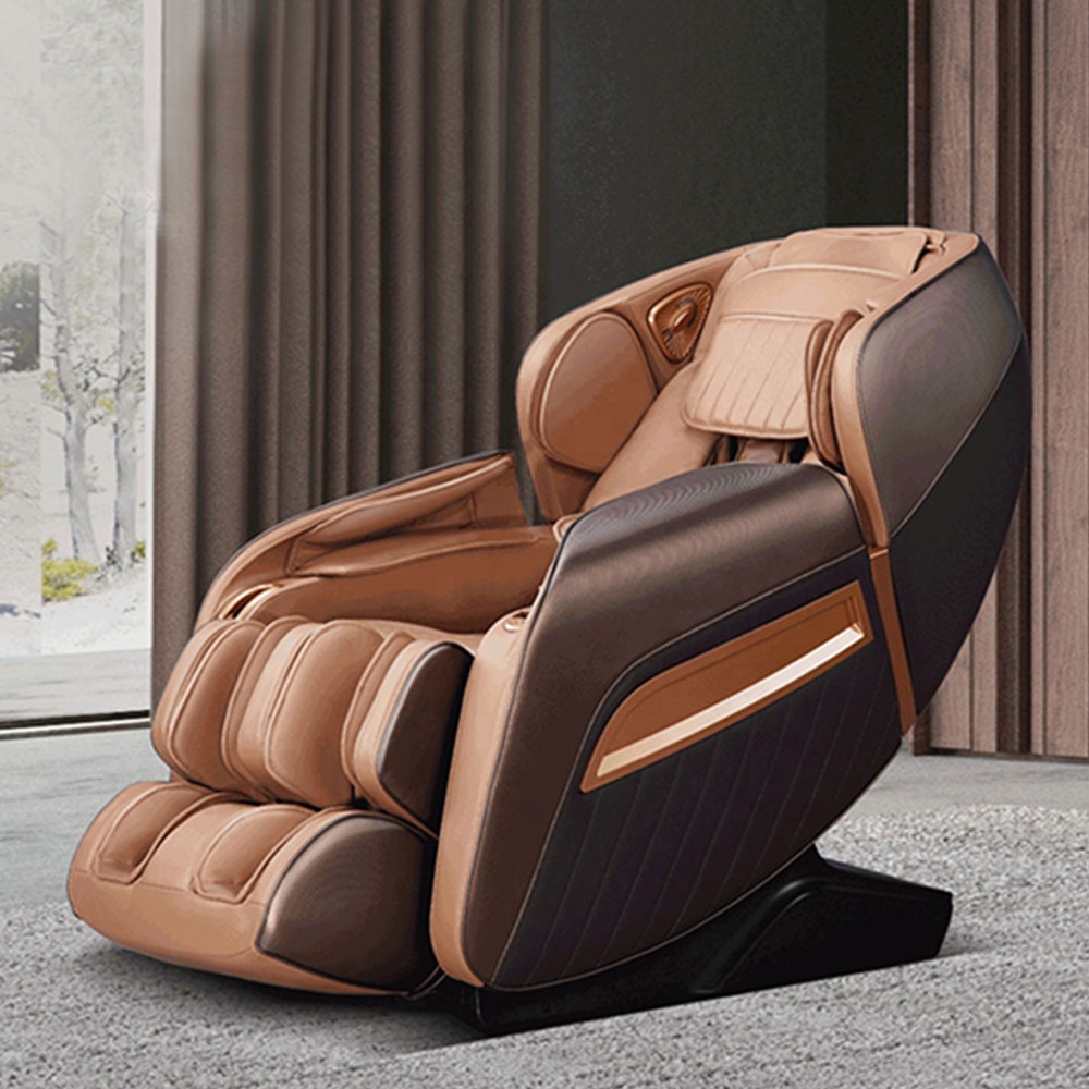 Hogar de lujo de cuerpo completo eléctrico AI Smart Heat reclinable Thai Stretch 3D Robot Hand SL Track Zero Gravity Shiatsu 4D silla de masaje