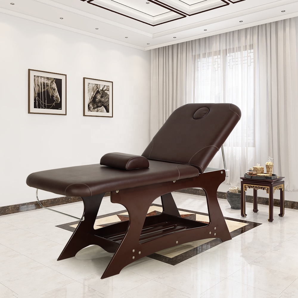 Spa ajustable Salón de belleza Tratamiento facial Mesa de encerado Cama de masaje tailandés