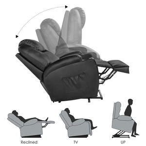 Sillón reclinable Power Lift con calor y masaje