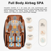 Sillón reclinable eléctrico 3D de cuerpo completo moderno de lujo SL Track Zero Gravity Shiatsu 4D silla de masaje para el hogar y la oficina