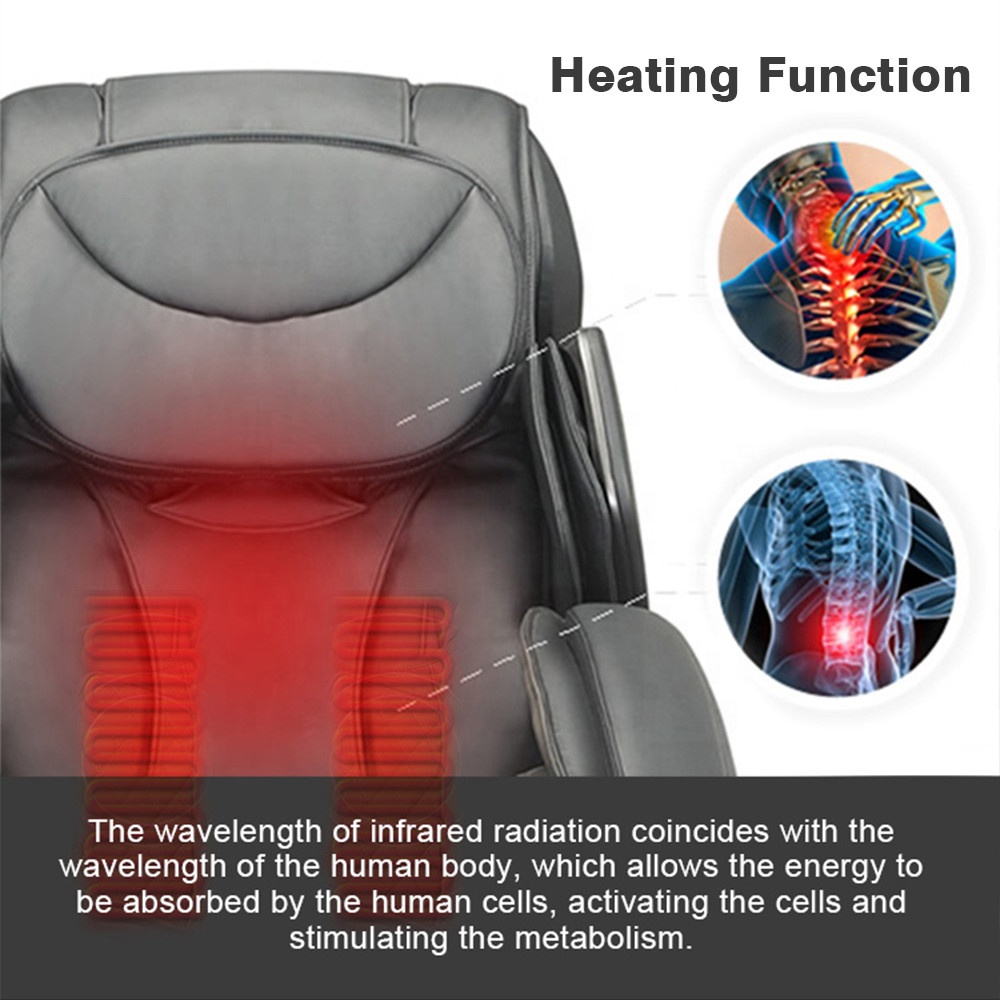 Sillón de masaje Shiatsu 3D SL Track Zero Gravity con rodillos traseros
