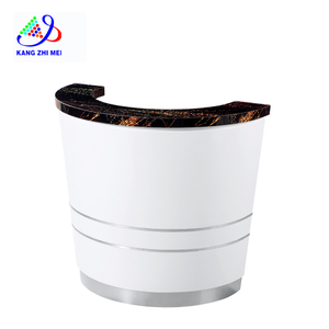 Mesa de recepción semicircular blanca Recepción curva - Kangmei